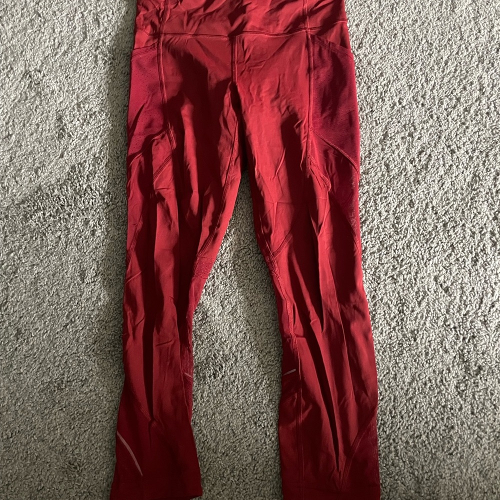Lululemon Red Leggings